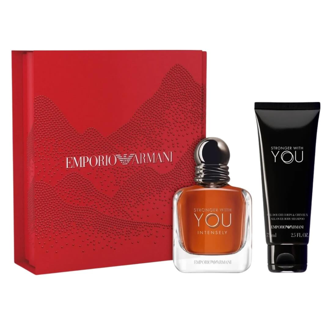 Emporio Armani Stronger With You Intensely 50ml EDP 2 Piece Gift Set for Men