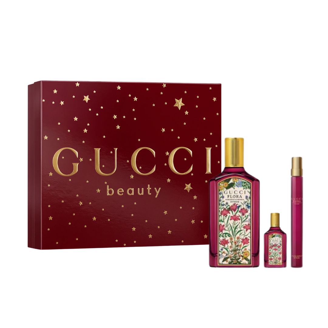 Gucci Flora Gorgeous Gardenia EDP Intense 100ml 3pc Gift Set for Women
