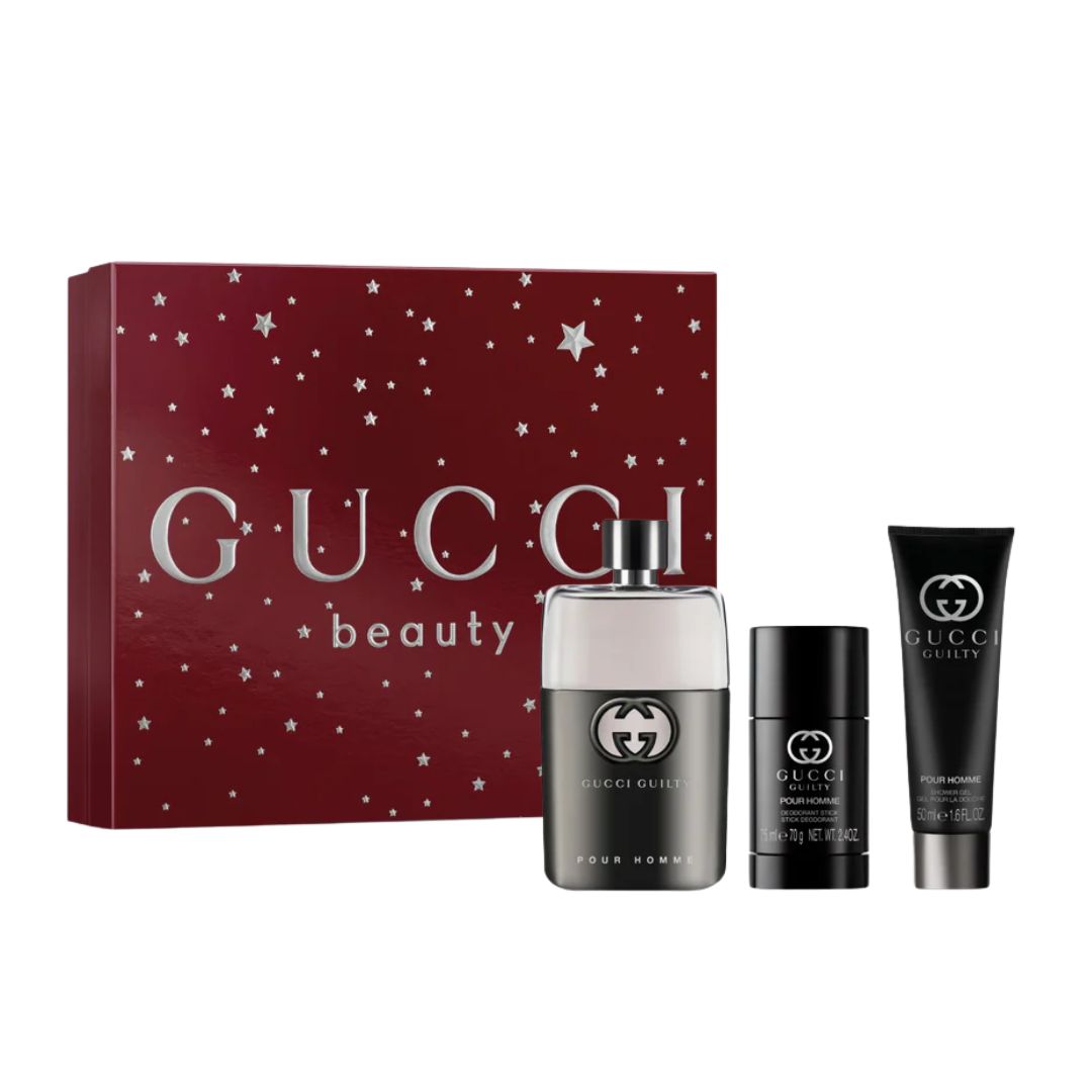 Gucci Guilty Pour Homme EDT 90ml 3pc Gift Set for Men