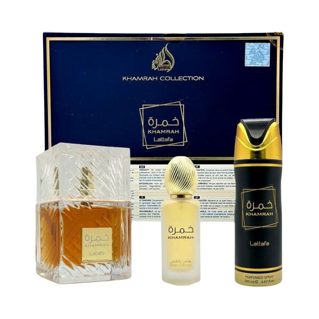 Lattafa Khamrah 100ML EDP 3Pc Gift Set