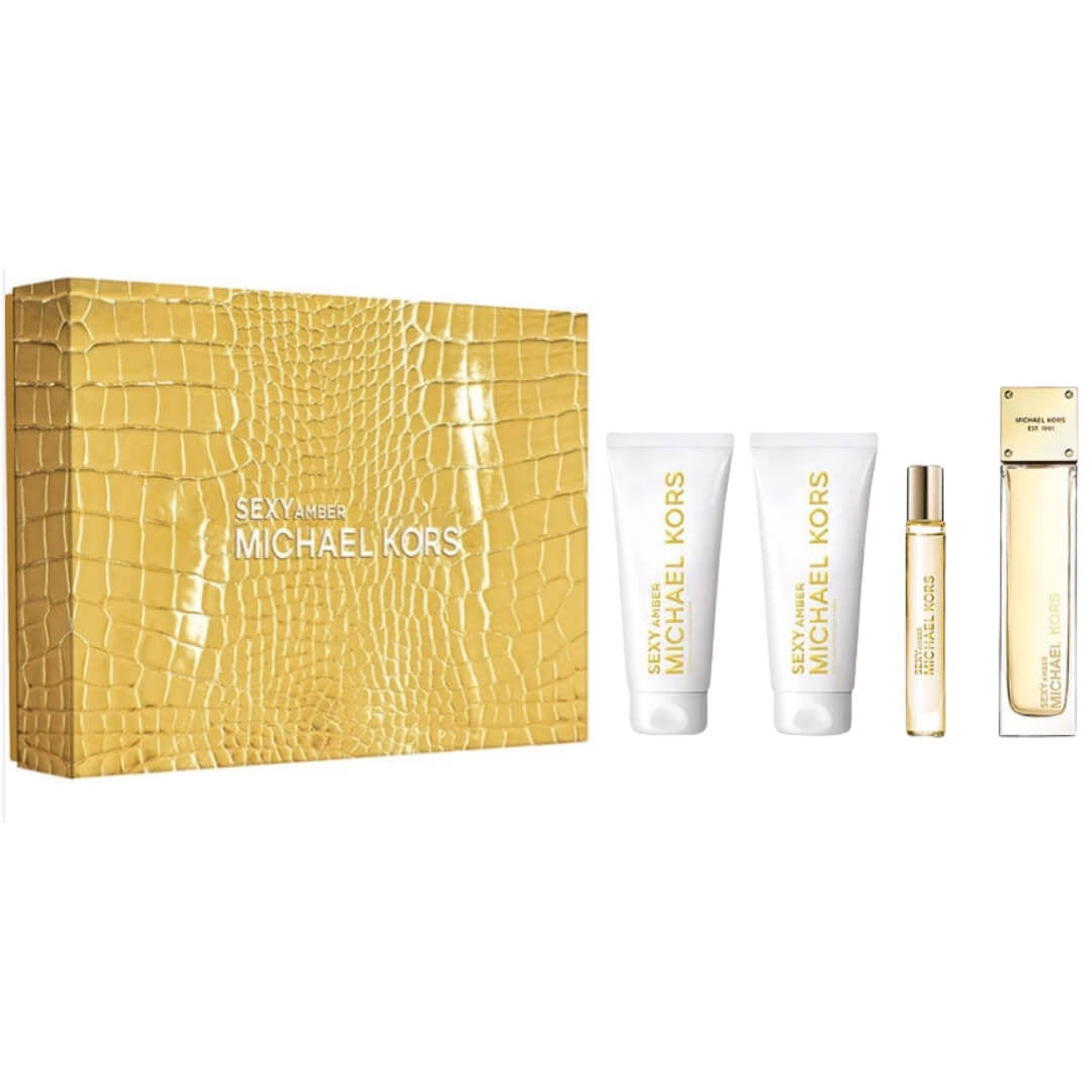 Michael Kors Sexy Amber EDP 100ml Set 4 pezzi + Lozione + Gel