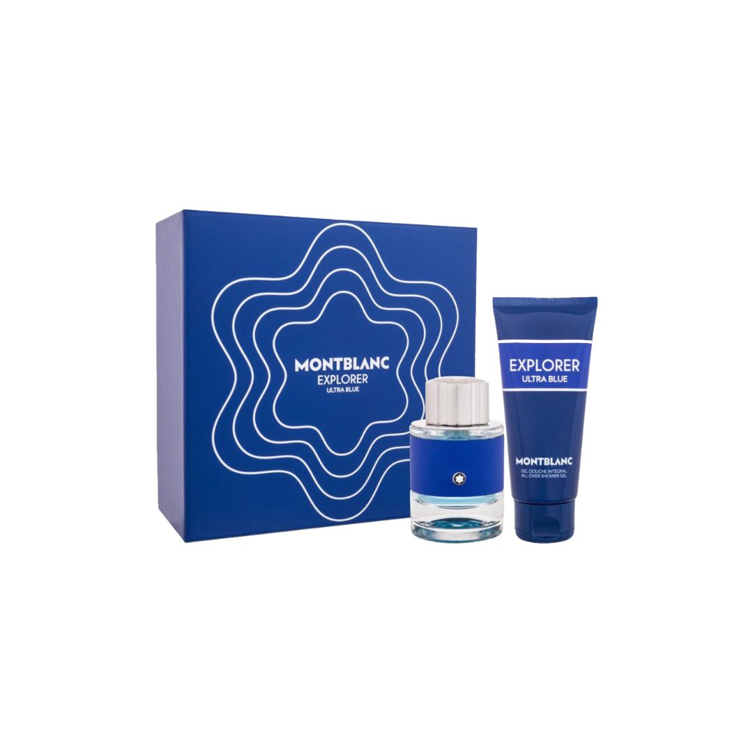 Mont Blanc Explorer Ultra Blue EDP 60ml 2pc Gift Set For Men