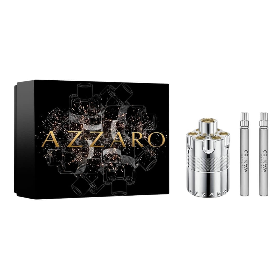 Azzaro Wanted EDP 100ml 3 Piece Gift Set for Men