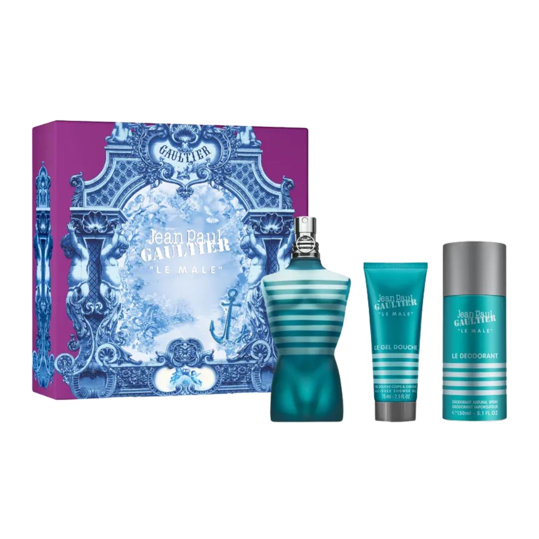 Jean Paul Gaultier Le Male EDT 125ml 3pc Gift Set Men