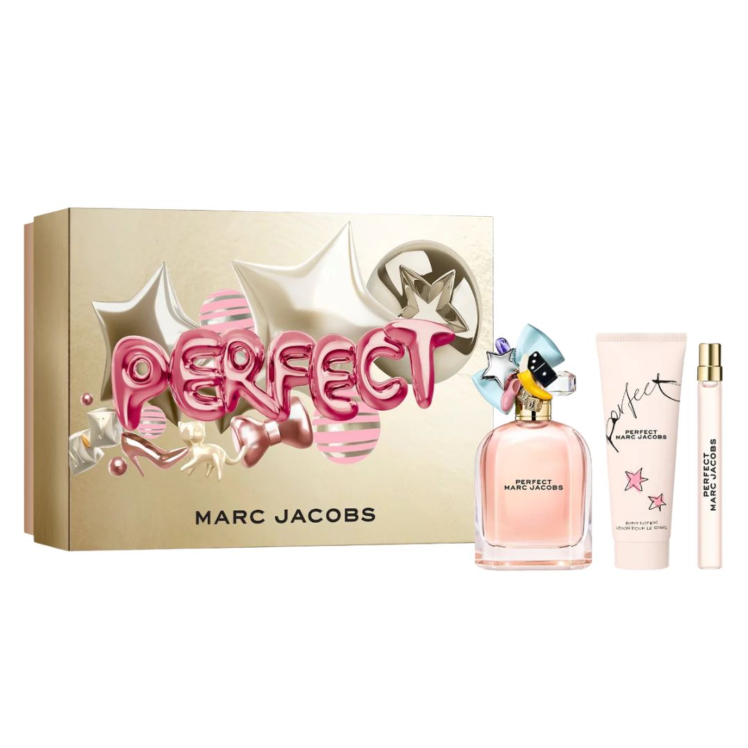 Marc Jacobs Perfect EDP 100ml 3-Piece Gift Set – Women