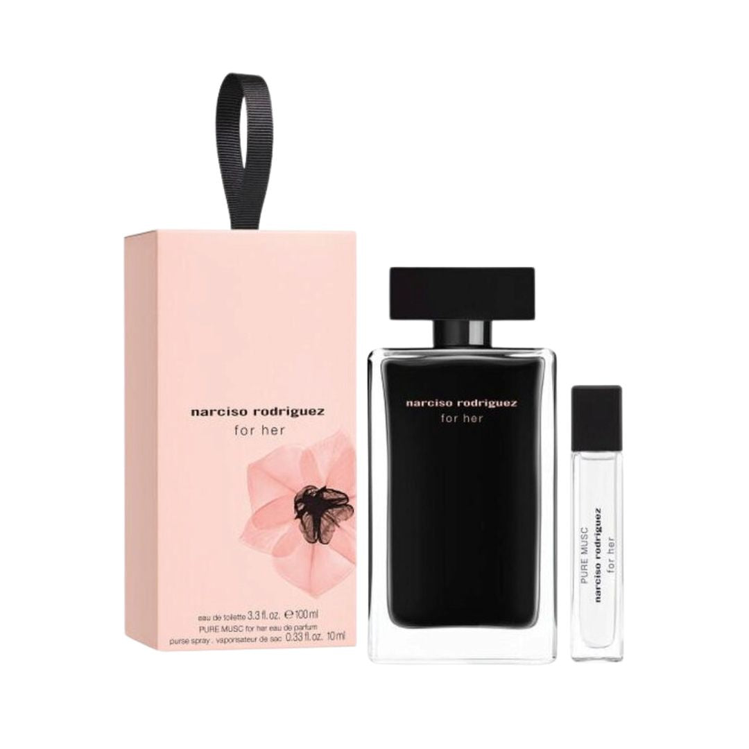 Narciso Rodriguez 100ML EDT + 10ML Pure Musc EDP Gift Set for Women