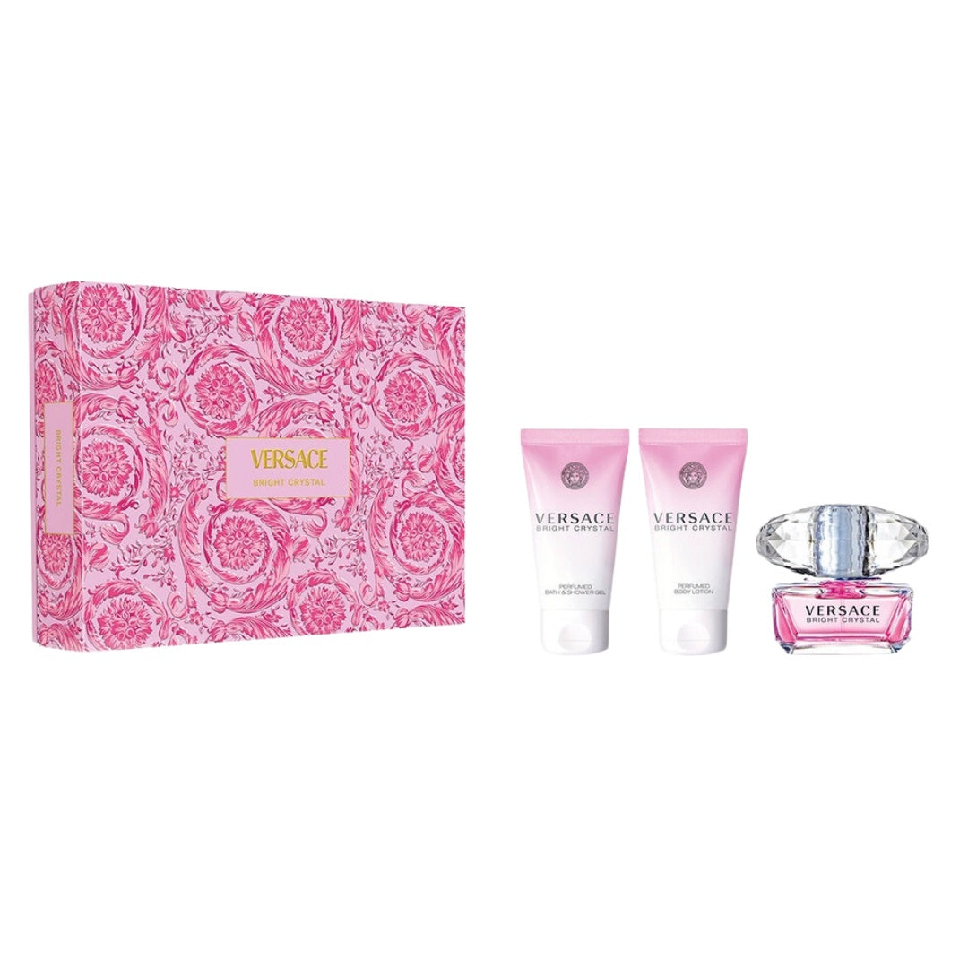 Versace Bright Crystal Gift Set EDT 3pc 50ml Pack